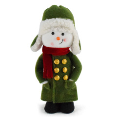 かわいい東北コート雪だるま飾りクリスマス軍コート雪だるま人形工芸品クリスマス装飾