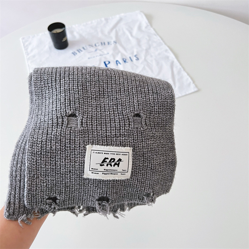 Sciarpa per bambini autunno e inverno buchi Instagram caldo collo bambino per ragazzi e ragazze_voghion.com