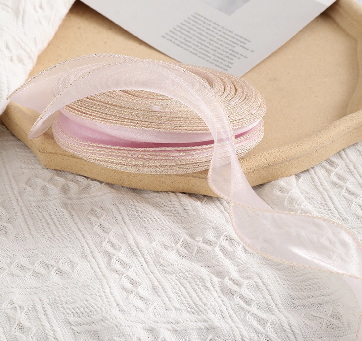 Tela Onda Perlada para Envoltura Floral — DIY Decoración y Repostería