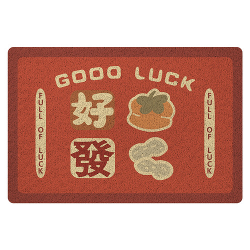 New PVC mud-scraping and dust-removal entry door mats, household cartoon wear-resistant and rub-resistant door mats, hollow wire ring foot mats