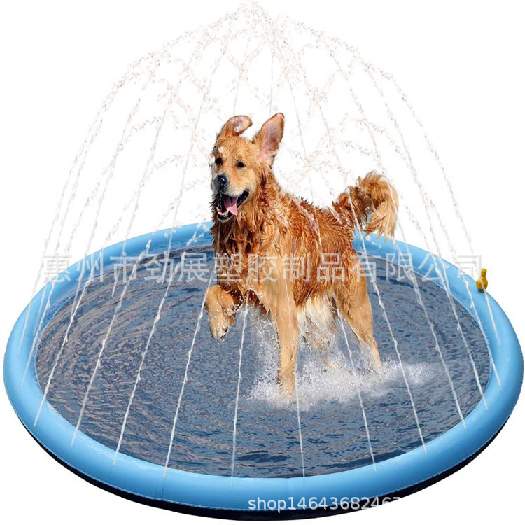 Spot 100 150 170cm Almohadilla de agua para delfines al aire libre para niños Almohadilla de rociadores de letras de encaje Almohadilla de rociadores para mascotas