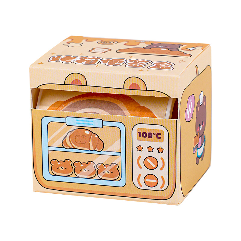 Caja de notas de extracción de horno creativo lindo dibujo animado completo pegatinas de post-categorias corrección de errores de estudiantes pegatinas de cuenta de mano pegatinas