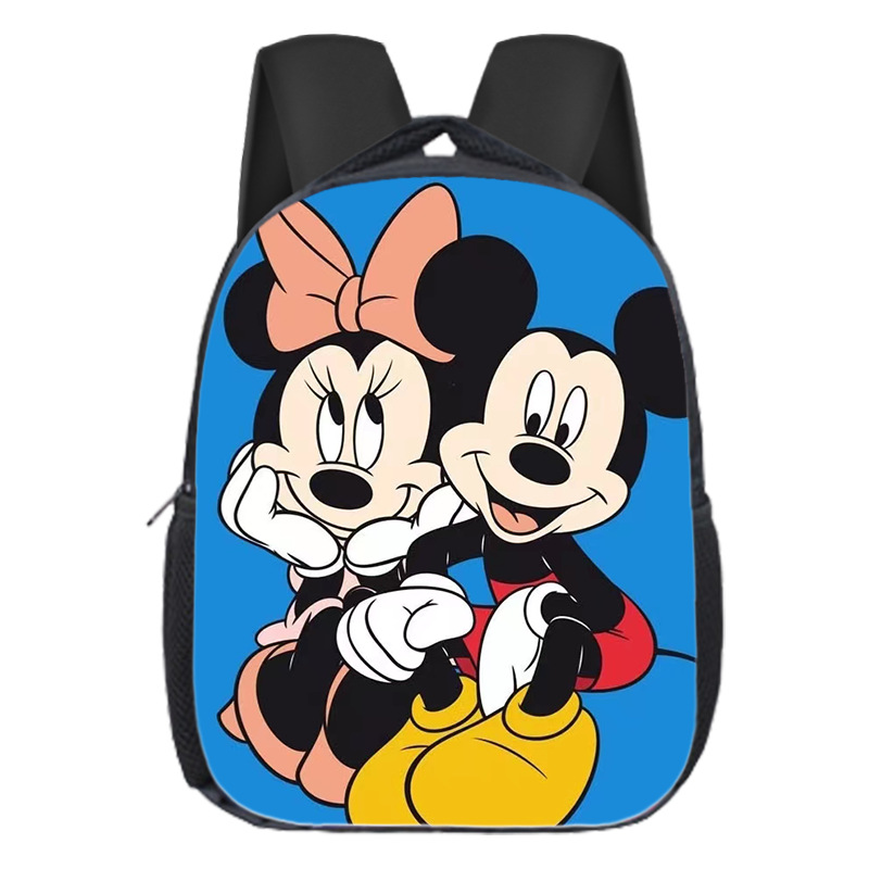 Mochila escolar popular de Mickey para niños, mochila de jardín de infantes, dibujos animados, linda, versátil, para estudiantes de primaria, mochila de gran capacidad, ligera