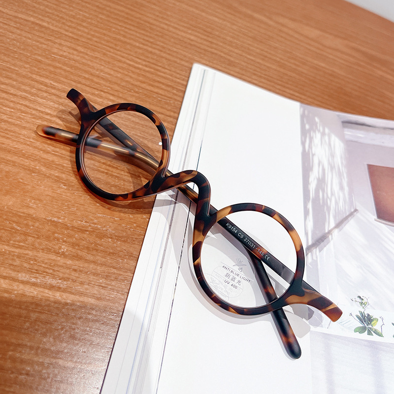 流行の小さい大衆のメガネの枠の復古の円形の小さい顔の男女のTR90の双色は度数の近視の鏡のフレームの鋳型を配合することができます。|undefined