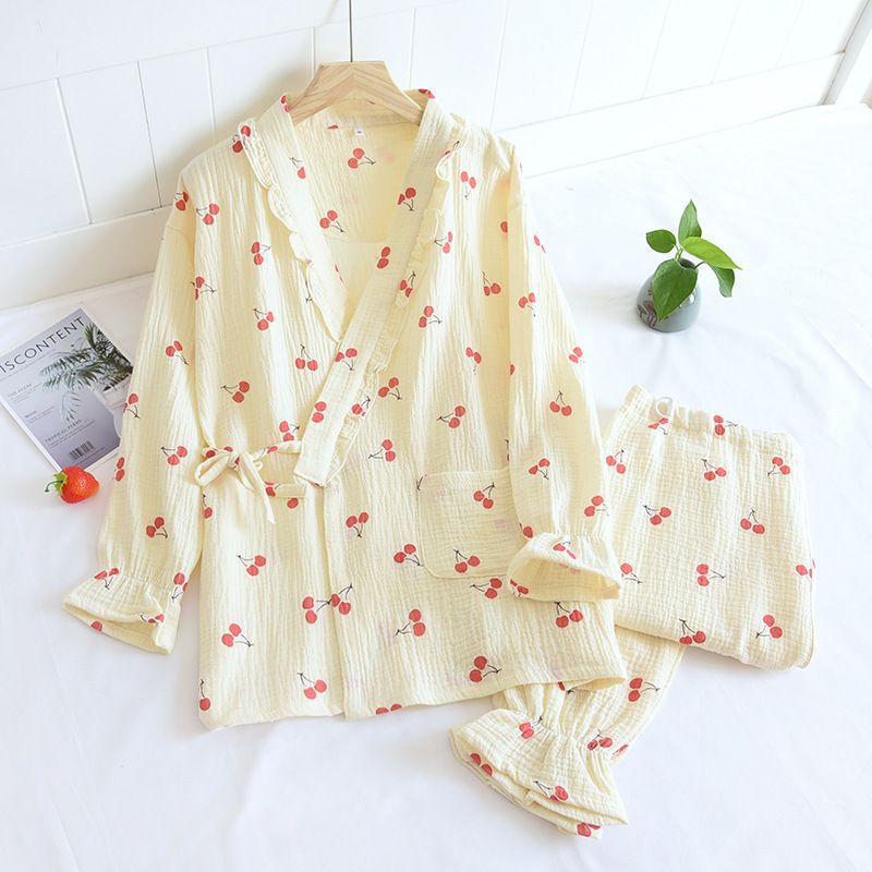 옆열림 - 주름천 - 작은 체리 - 베이지