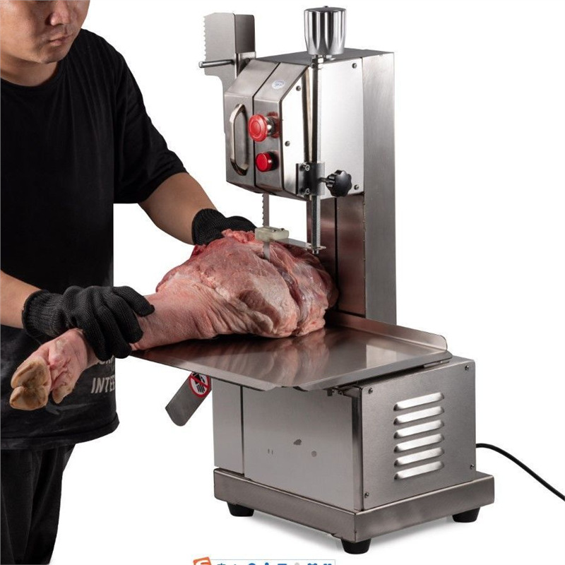 Pequeña máquina de aserras eléctricas comerciales cortar huesos de carne congelada huesos cortar huesos sierra de carne cortador de huesos doméstico