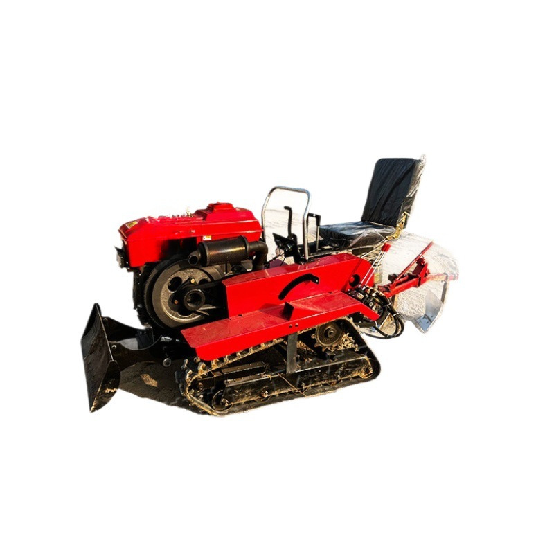 agrícola tipo conductor de orugas micro-cultivador cultivador giratorio de tierras de cultivo de montaña de llanura pequeña zanja cultivadora de campo