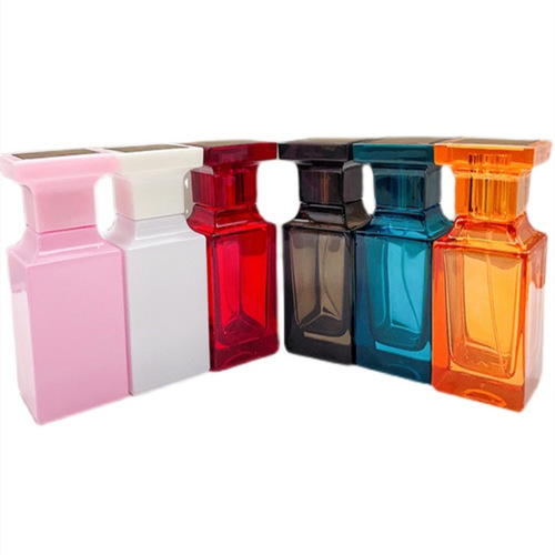 50ml High-end Glass Fragrance Atomizer Bottle Perfume Essence Fine Spray Bottle Full Color Glass Empty Bottle