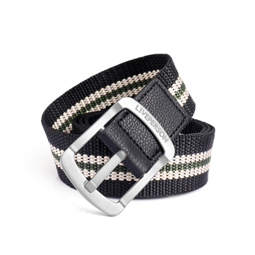 Men's and women's belt pin buckle canvas belt casual overalls belt Korean style trendy male student youth military training outdoor