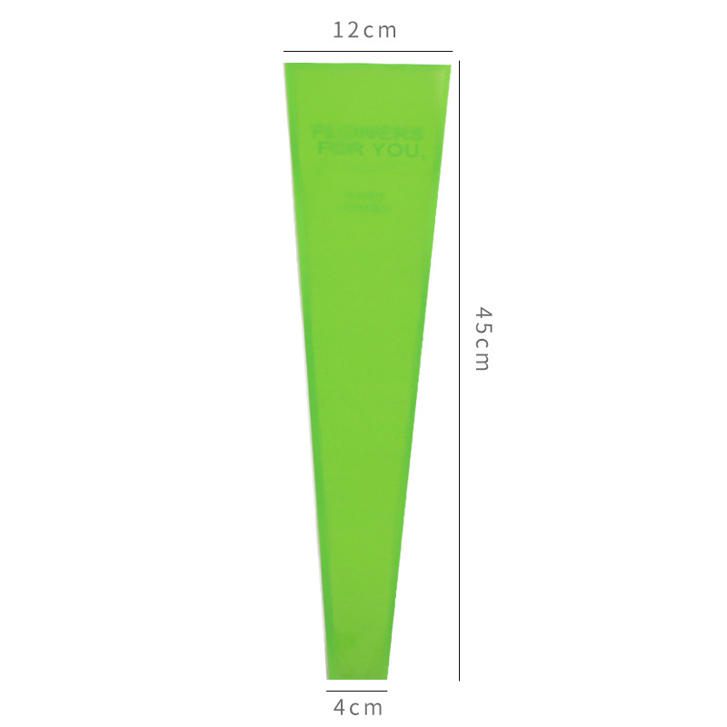 Brillante bolsa única inglés transparente Rosa OPP ramo de flores papel de embalaje material de embalaje de la flor material de la tienda de flores al por mayor