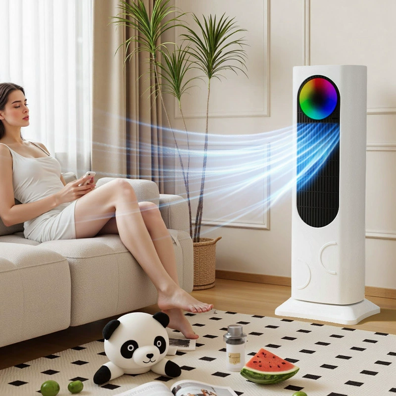 Вентилятор кондиционирования воздуха двойного назначения для отопления и охлаждения, бытовой вертикальный съемный вентилятор воздушного охладителя, многофункциональный энергосберегающий обогреватель