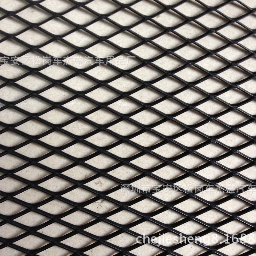 Автомобиль алюминиевый сплав средняя сетка ромб утолщенная Модифицированная средняя сетка DIY большая окруженная средняя сетка ромб средняя сетка 100*33
