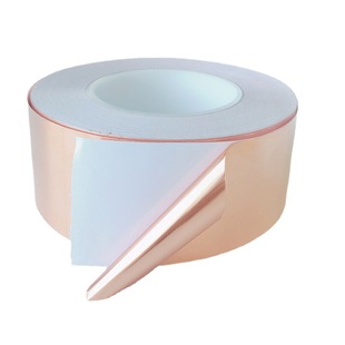 Conductive Heat Dissipation Copper Foil Tape Anti-Static Tape with Adhesive Backing Copper Foil Paper Waterproof Self-Adhesive Tape High Temperature Resistant Die-Cutting