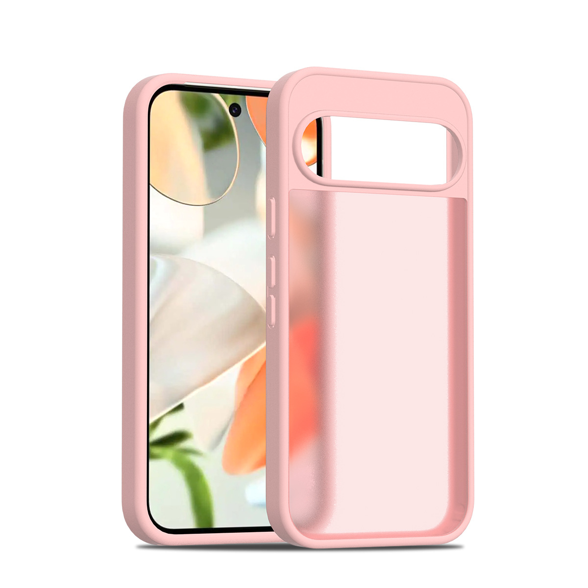 Aplicable para Google Pixel9 pro XL Silver Shield Skin Magnetic 2 - in - 1 10pro caso de teléfono semipermeable caso esmerilado