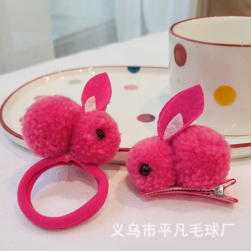En stock niños lindo hielo isla piel bola conejito horquilla accesorios mediados de otoño Festival linterna DIY accesorios de ropa