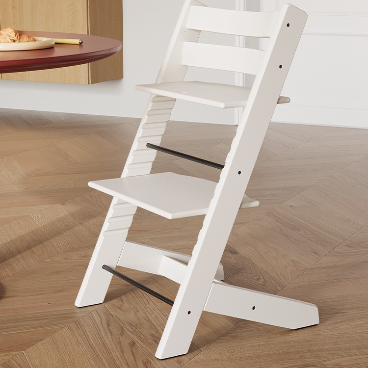 Silla de crecimiento para niños, silla de comedor de madera de haya, asiento multifuncional para comer para bebés, silla ajustable de madera maciza, silla de comedor de crecimiento para niños
