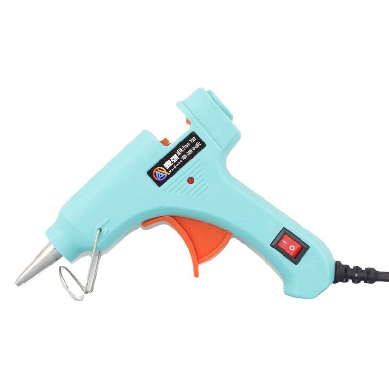 Pistola de pegamento termofusible de 7mm, pistola de pegamento termofusible hecha a mano en casa