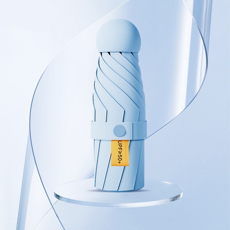 50% off 日傘 日焼け止め UV シェード 女性用 晴雨兼用 超小型 軽量 ポータブル カプセル広告印刷|undefined