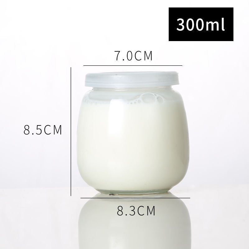 100 ミリリットル透明増粘シルク口ガラスプリンボトル蓋付きヨーグルトボトル牛乳瓶ゼリー詰め替え空ボトル卸売|undefined