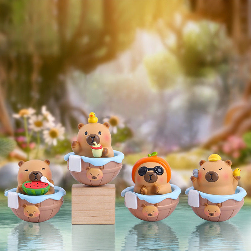 카피바라 오뚝이 피규어 책상 장식 랜덤박스 선물