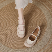 简约浅口芭蕾舞鞋法式玛丽珍鞋女鞋夏季配裙子浅口平底单鞋开车鞋