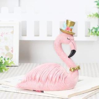 亚马逊ebay ins火烈鸟王子公主树脂工艺品家居摆件 装饰礼品