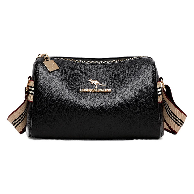 Suministro directo transfronterizo 2024 nuevo bolso de mujer de todo fósforo bolsa de mensajero de color de contraste de moda bolsa de hombro de mediana edad de gran capacidad para mujer