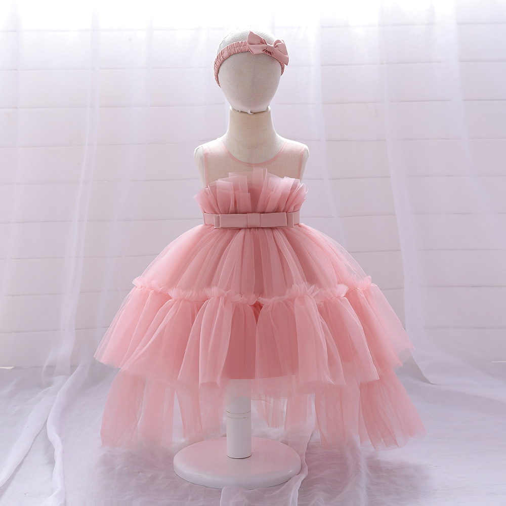 Vestido de princesa para niñas de Amazon 2026, con tul en cola y falda abullonada, para bebés y niñas pequeñas, vestido de cumpleaños para bebés de un año image 6