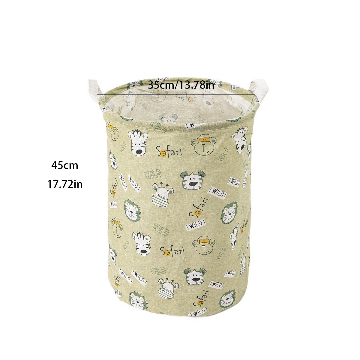 Cesta de almacenamiento de gran tamaño de dibujos animados al por mayor de fábrica cesta de almacenamiento de ropa sucia de juguete cesta de almacenamiento plegable de lino de algodón