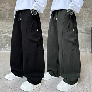 男童两穿休闲裤 2026 新款春秋款中大童炸街长裤儿童潮牌宽松阔腿