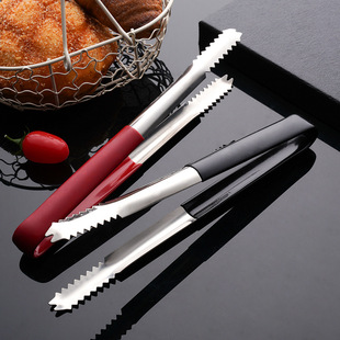 Non-magnetic Stainless Steel Dipping Ice Clip Non-slip Encapsulating Glue Ice Clip Non-magnetic Food Clip Toothed Ice Clip Sugar Clip