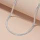 Gold-plated Copper European and American Fashion Flat Snake Bone Chain ns Street Shooting Personalized Men's and Women's Horse Whip Necklace Tuhao Big Gold Chain
