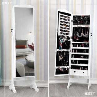 Mirror Floor Mirror Coolroom Multi-functional Wall-mounted Cabinet Storage Cabinet Jewelry Cabinet Dish-on Mirror Household Storage