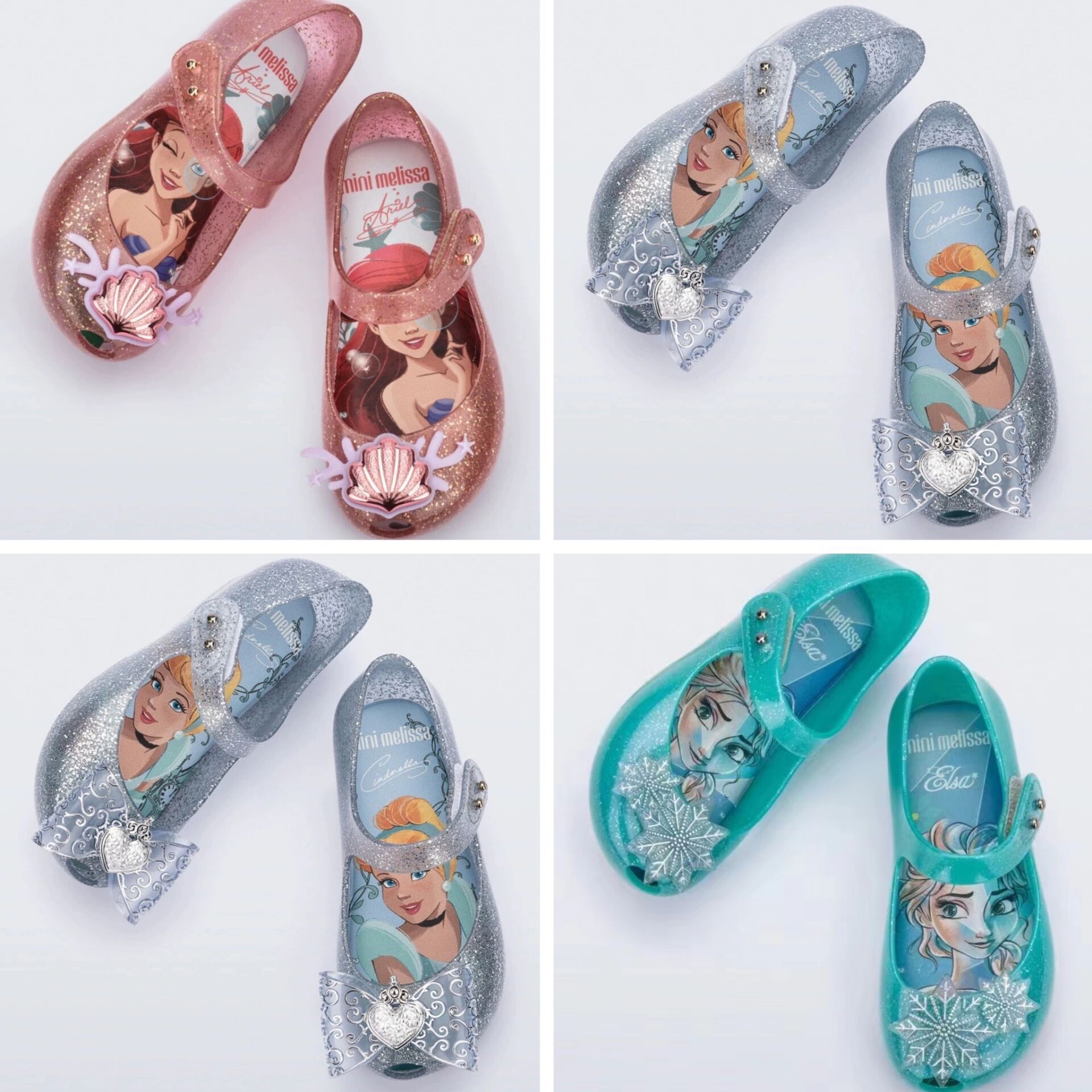 Melissa Children's Shoes 2026 New Model Children's Snow White Cartoon Shoes Soft-Soled Jelly Shoes Velcro Girls' Sandals