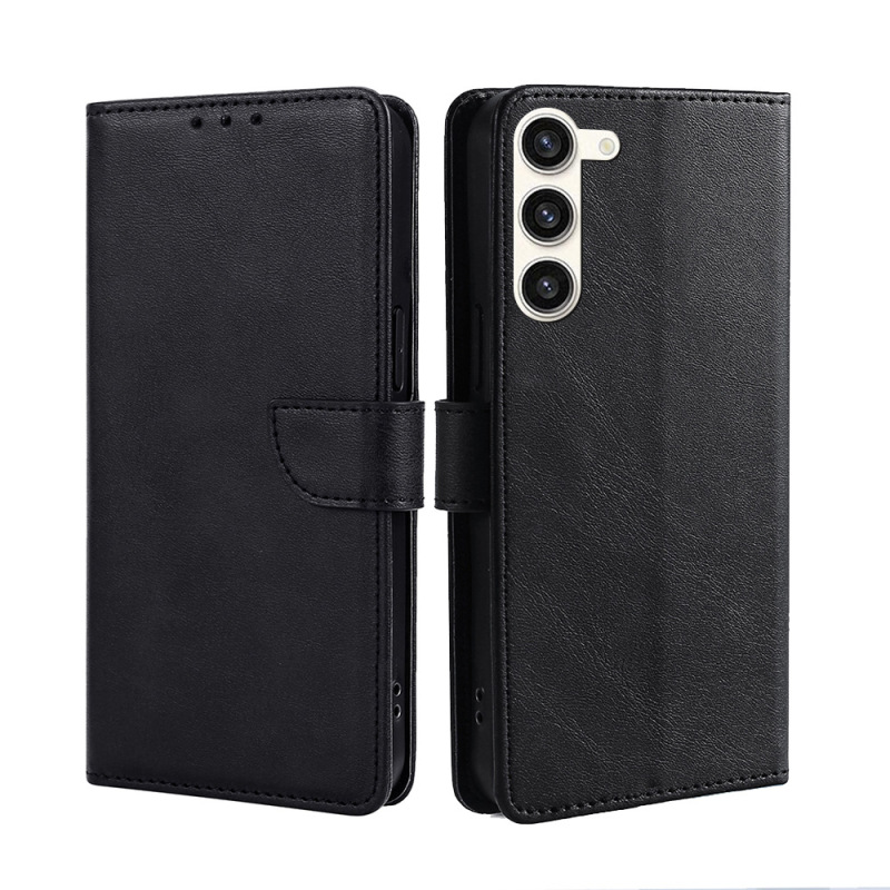 For Samsung s25ultra Calf Pattern Protective Case S24Plus Wallet Leather Case S22 Magnetic Buckle Phone Case For Samsung s25ultra Calf Pattern Protective Case S24Plus Wallet Leather Case S22 Magnetic Buckle Phone Case