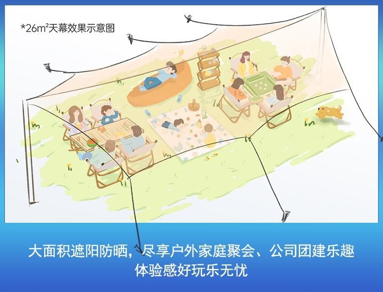 Thickened Outdoor Vinyl Canopy, Rainproof and Sunproof, Octagonal Butterfly-Shaped Sunshade for Camping