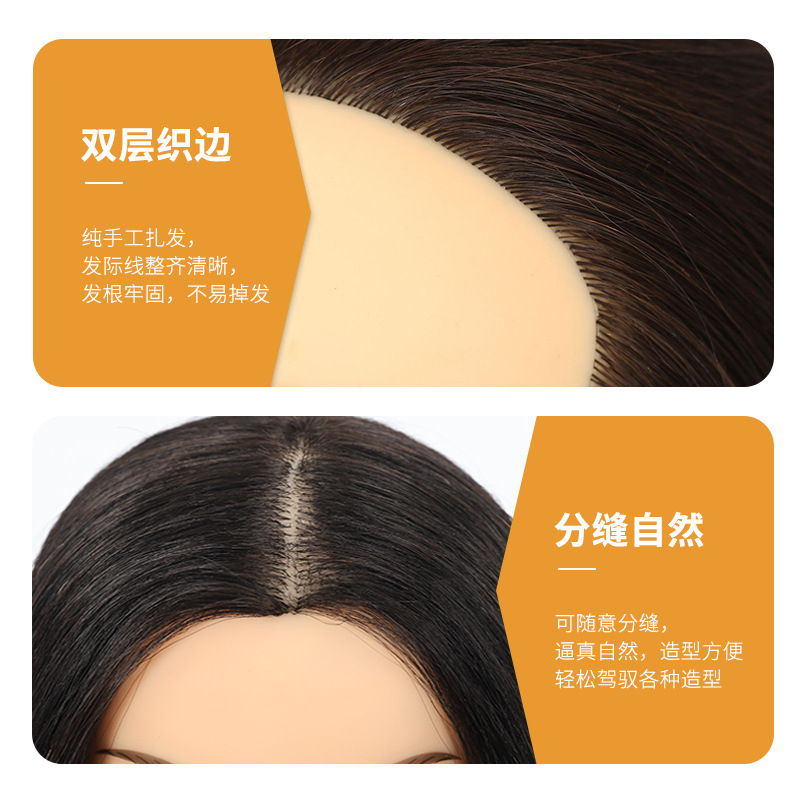 美容院の頭のモデルの見習いは髪を切ることを練習します。|undefined