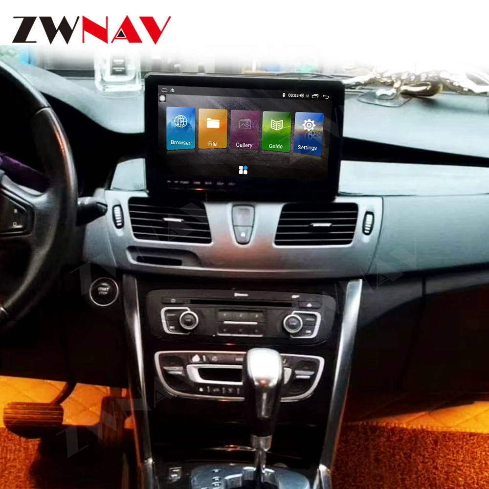 Подходит для модификации экрана дисплея Центрального управления Renault Latitude и установки полноэкранного навигатора с большим экраном с панорамным изображением заднего вида