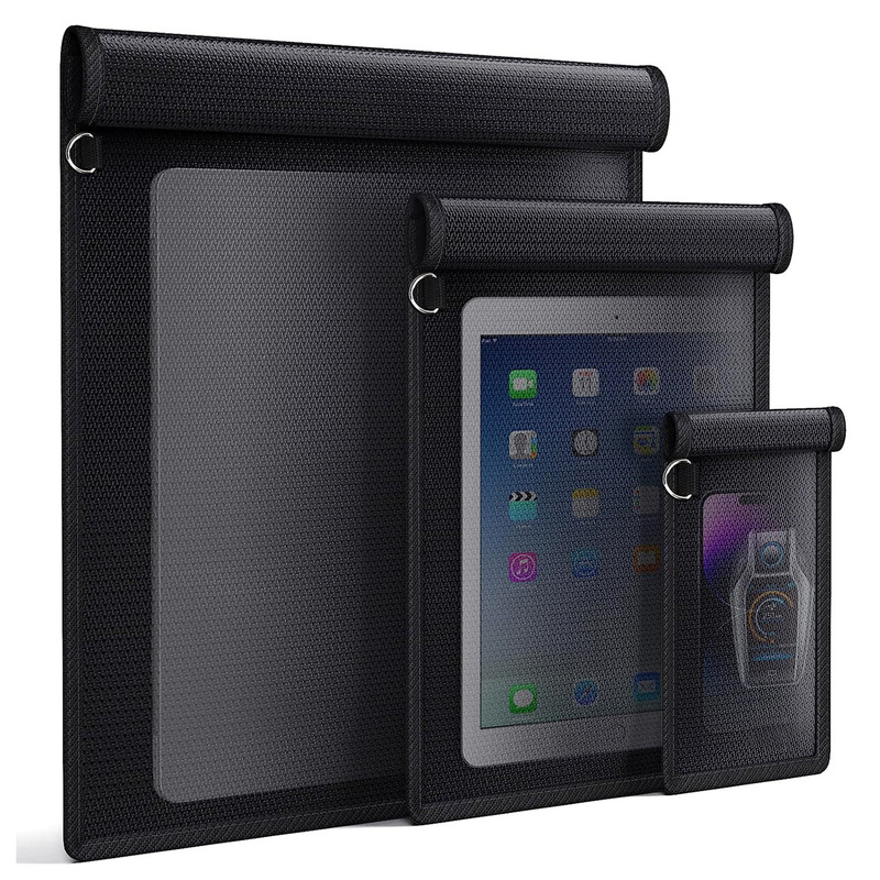 3-piece set of foreign trade fireproof waterproof document bag storage bag A4 folder passport flat notebook Faraday bag