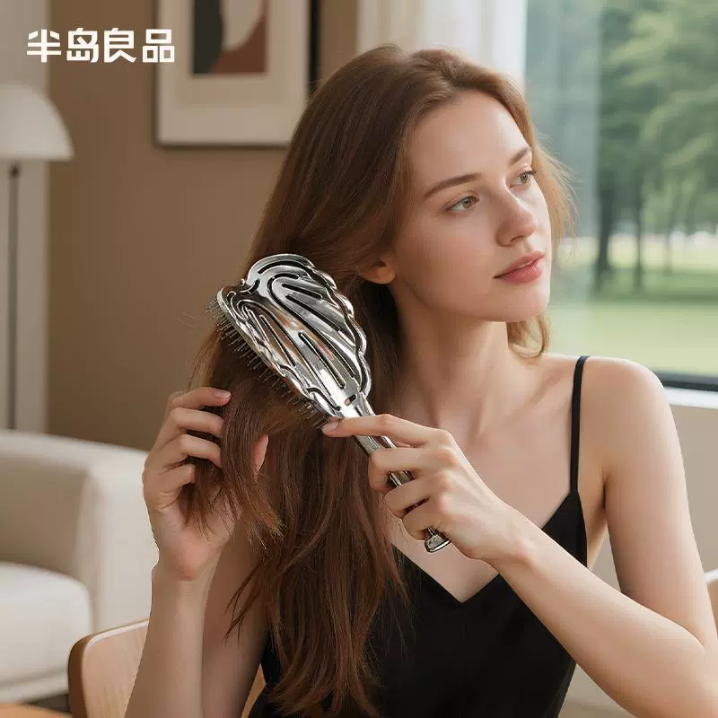 Расческа для пушистого массажа с высокой короной, расческа на воздушной подушке, ребристая расческа для женщин, специально для укладки длинных и вьющихся волос, расческа принцессы-ангела.