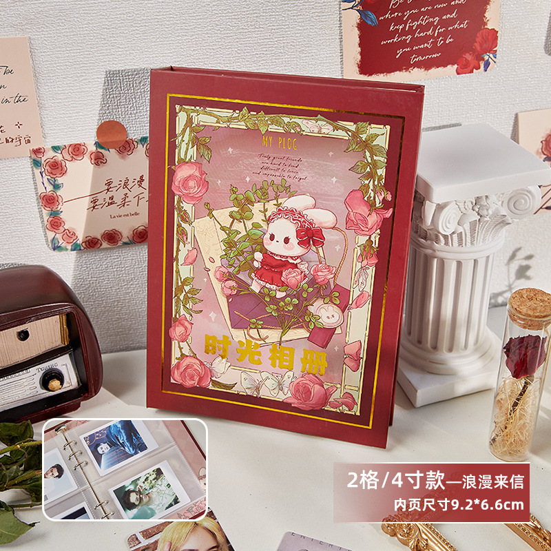 Colorido álbum de tarjetas de mariposa de fantasía 3 pulgadas de hojas sueltas Polaroid álbum de almacenamiento láser de alto valor para perseguir estrellas