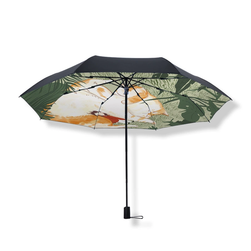 Handheld umbrella solar-powered, sun protection, wholesale