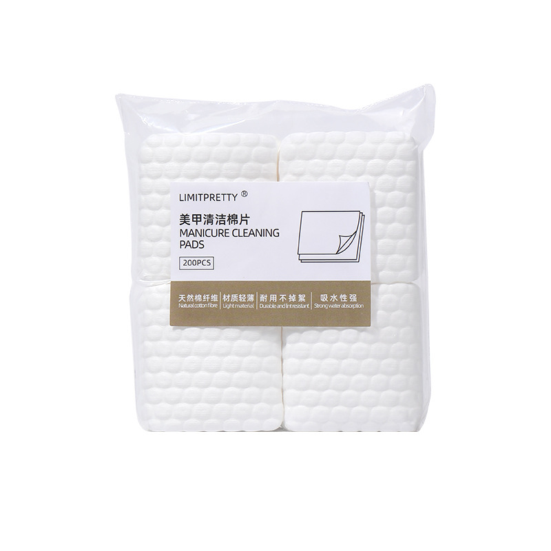 Toalla de lavado de uñas de algodón especial para manicuría, herramienta de manicuría para eliminar el esmalte de uñas, frotar la esponja sin pérdida de pelo, dura y desechable