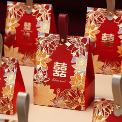喜糖盒子结婚专用中式高级感小众订婚伴手礼品袋手提糖果礼盒空盒