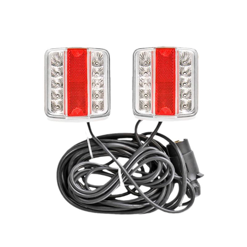 TM4013 задний фонарь, аксессуары для прицепа, задний фонарь для прицепа в сборе, правый свет с подсветкой номерного знака, прицеп, грузовик