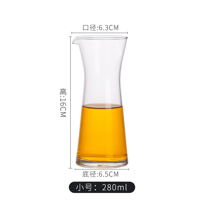 Ocean Glass pequeño dispensador de vino doméstico vino tinto y blanco botella de vino extranjero bebida de jugo de frutas sin mango