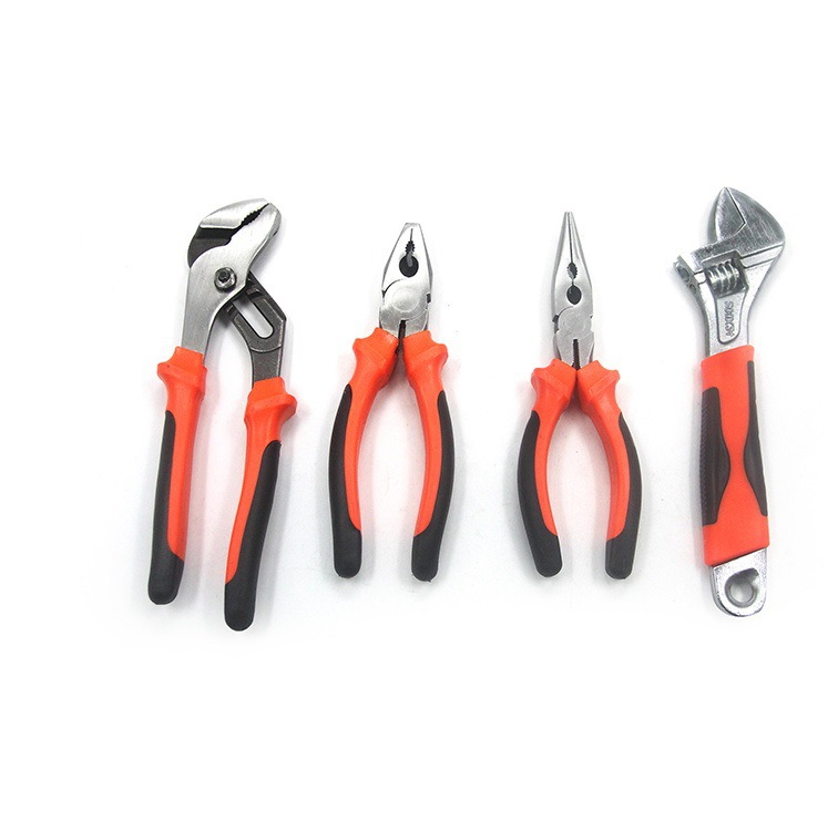 利鹰源头厂家批发多功能省力钳子、扳手 半抛镀铬橙黑双色活扳手