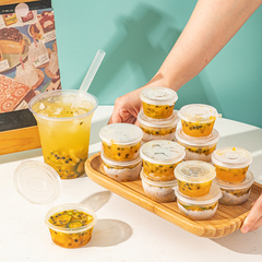 Universal Filling Device Passion Fruit Filling Box Disposable Condiment Box Thick Lid Sauce Box Takeaway Food Grade