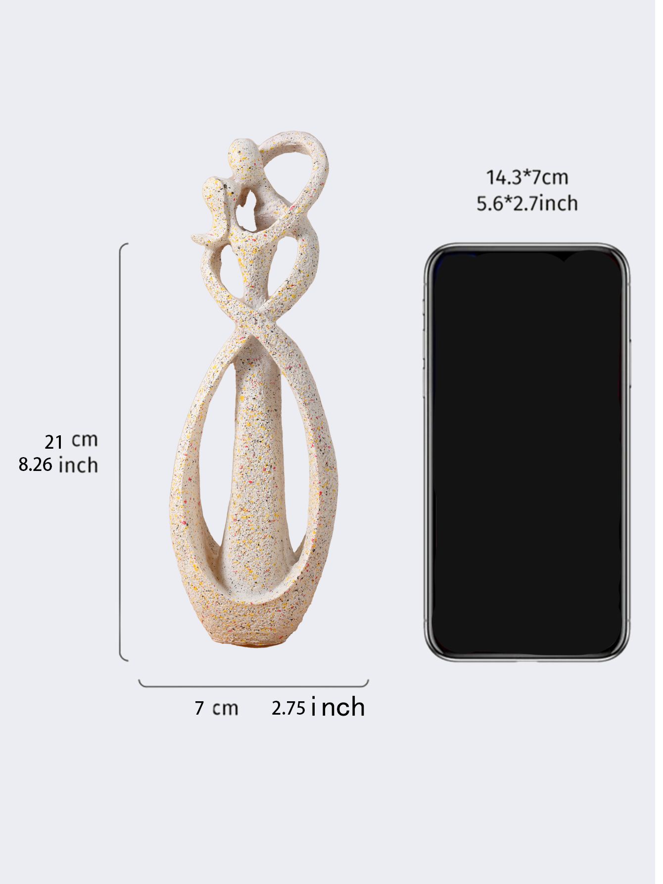 Artesanías de resina adornos personajes abstractos arenisca artística creativa decoración del hogar regalos de boda