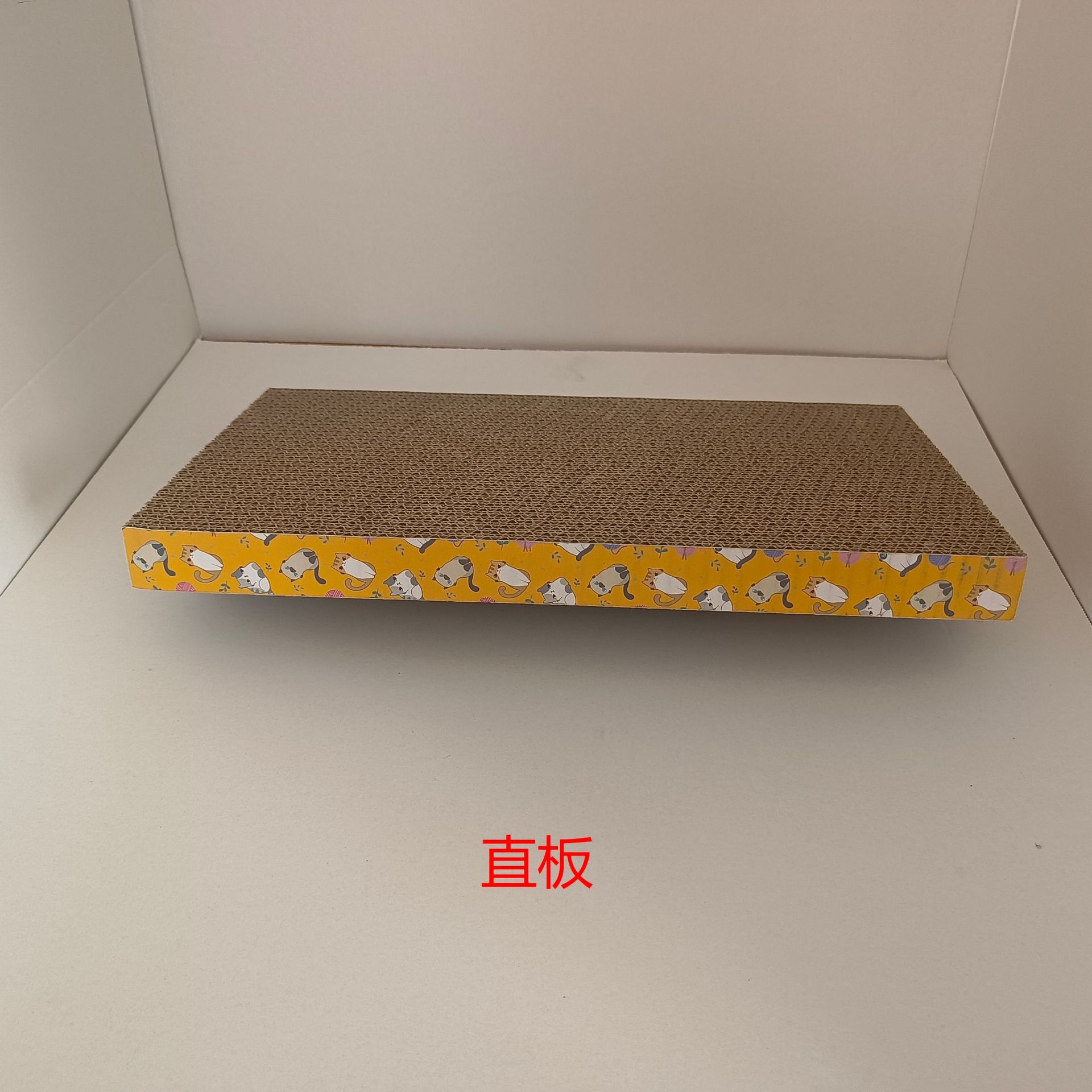 Juguetes para gatos, garras de molienda de placa recta, papel corrugado super resistente al desgaste, juguetes para gatos, artículos para gatos para aliviar el aburrimiento.
